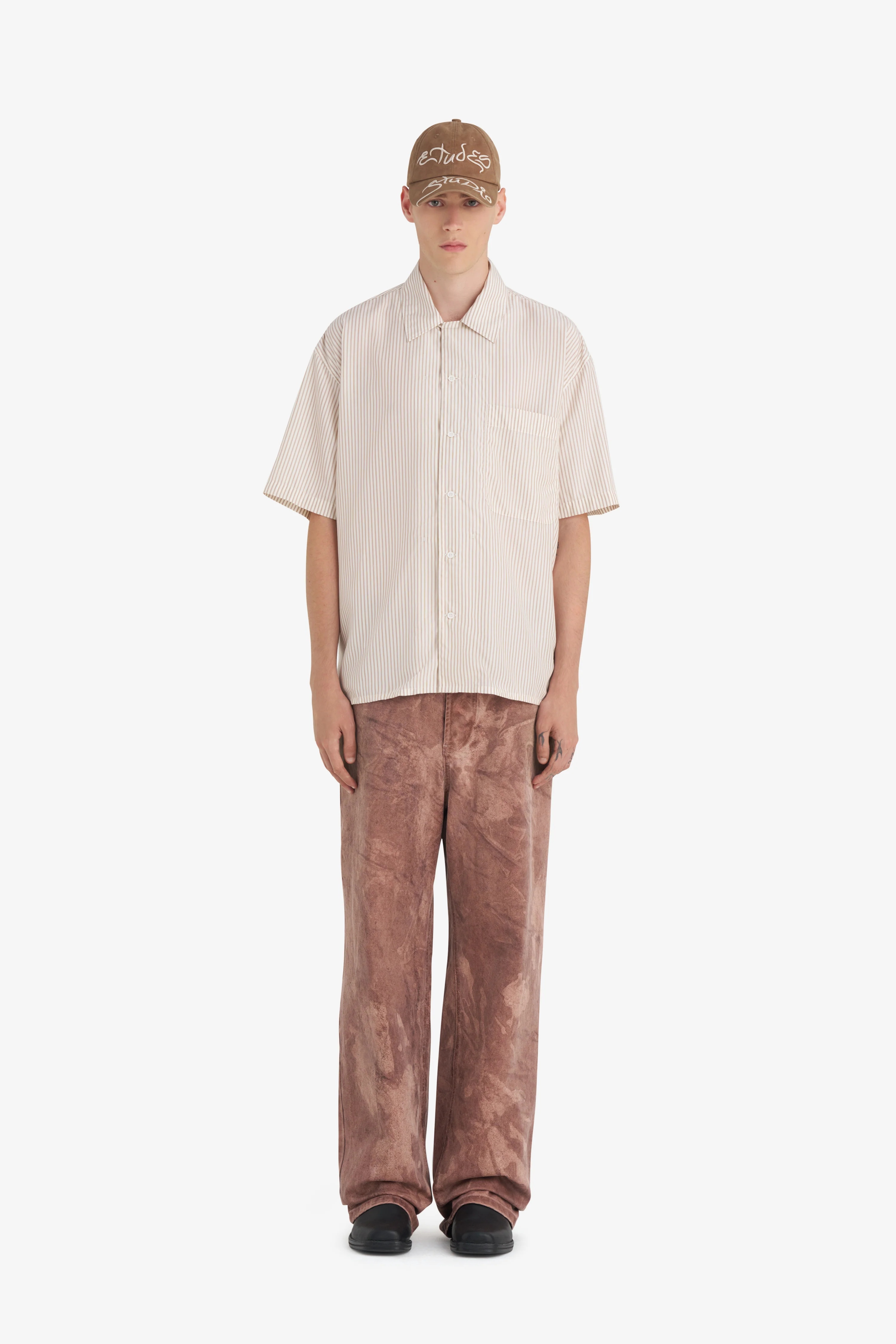 CAMP COLLAR SHIRT STRIPED - Image 4