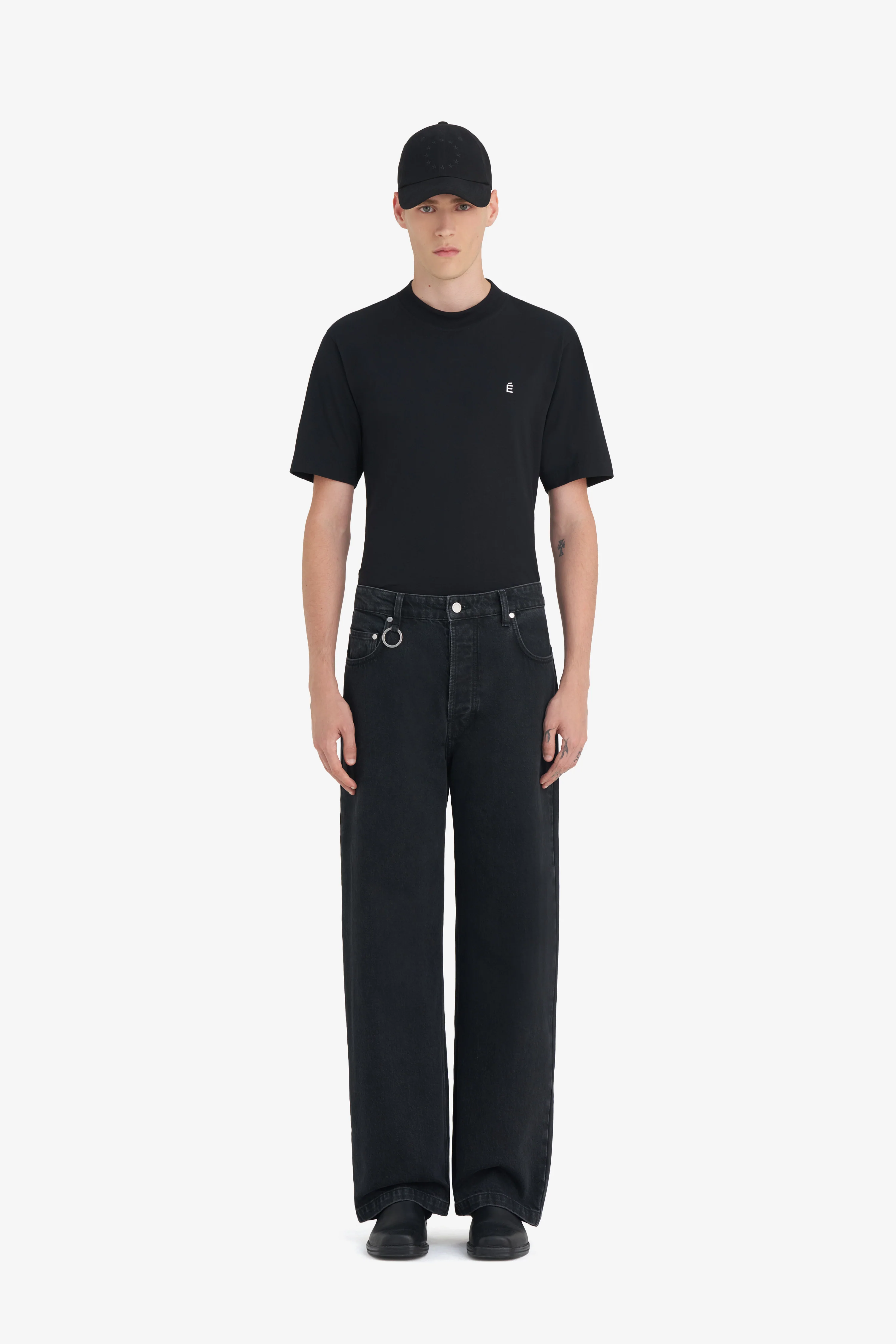 LOOSE JEANS - BLACK - Image 4